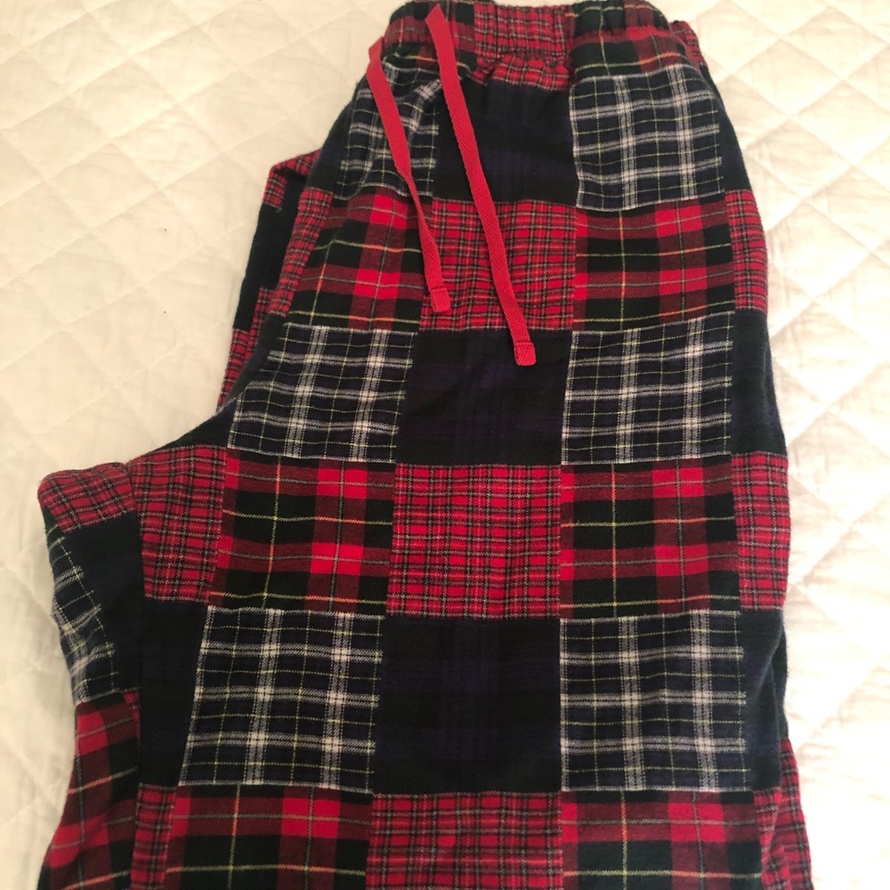 LL Bean Flannel Patchwork Pants
